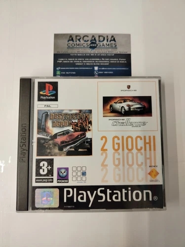 Destruction Derby Raw Porsche Challenge PlayStation 1 PS1